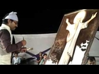 shirdi sai baba's Sai Rajesh live painting