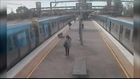The Teen that Jumped from a Moving Train - the Station Platform CCTV Footage