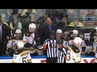 John Scott charging match penalty on Loui Eriksson Buffalo Sabres vs Boston Bruins 10/23/13 NHL