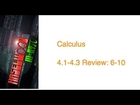Calculus - 4.1-4.3 Review: 6-10: Extreme Values/Local Extrema