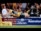 See Here Online Australia vs South Africa Rugby