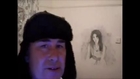 Amy Winehouse drawing on my bedroom wall